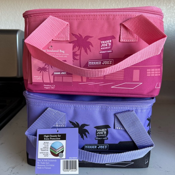 Trader Joe's Lavender Insulated Bag - Picture 1 of 7